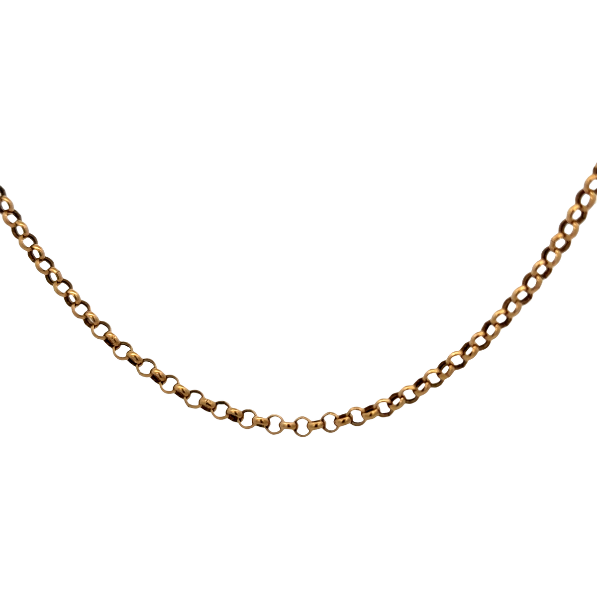 9ct yellow gold belcher chain 3.7g (sh25335l)