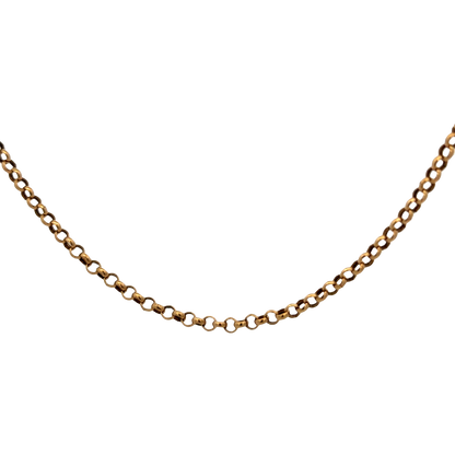 9ct yellow gold belcher chain 3.7g (sh25335l)