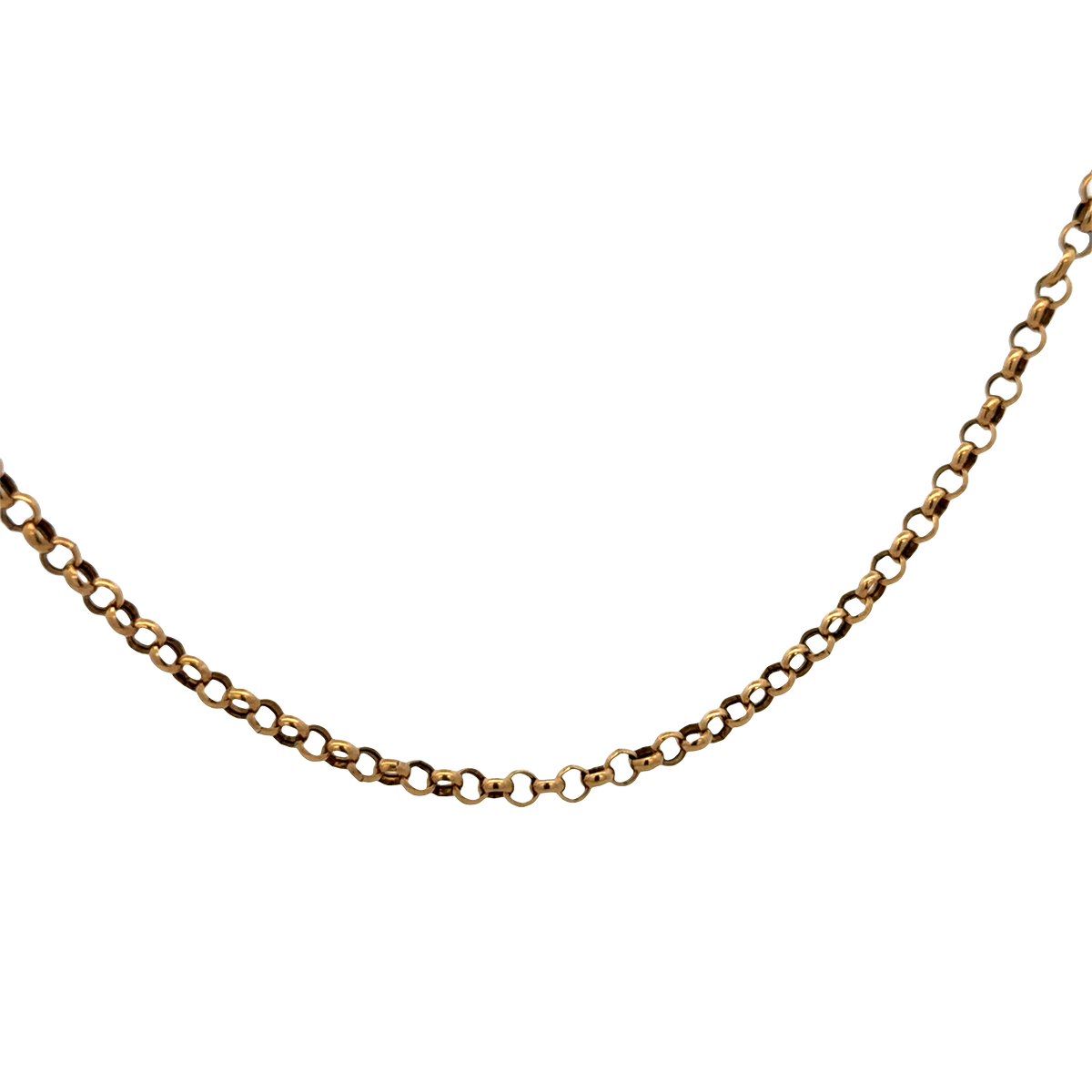 9ct yellow gold belcher chain 3.7g (sh25335l)