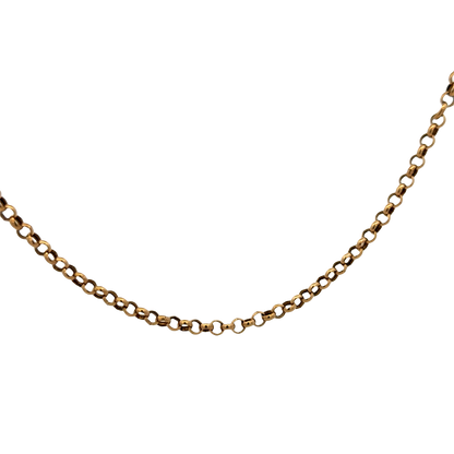 9ct yellow gold belcher chain 3.7g (sh25335l)