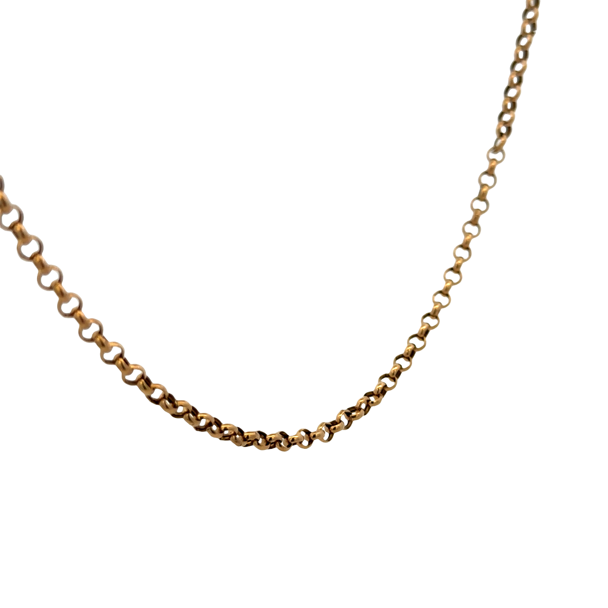 9ct yellow gold belcher chain 3.7g (sh25335l)