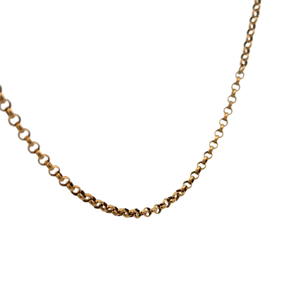 9ct yellow gold belcher chain 3.7g (sh25335l)