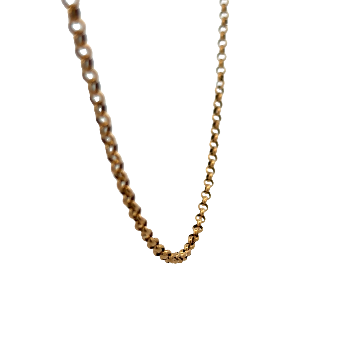 9ct yellow gold belcher chain 3.7g (sh25335l)