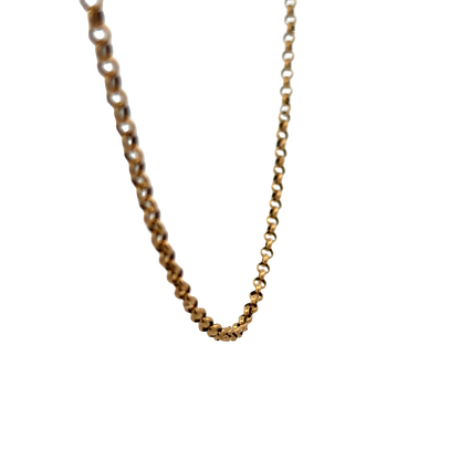 9ct yellow gold belcher chain 3.7g (sh25335l)