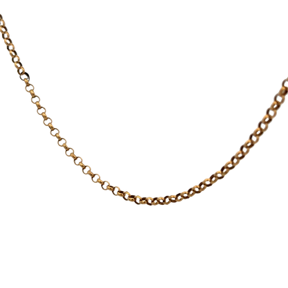 9ct yellow gold belcher chain 3.7g (sh25335l)