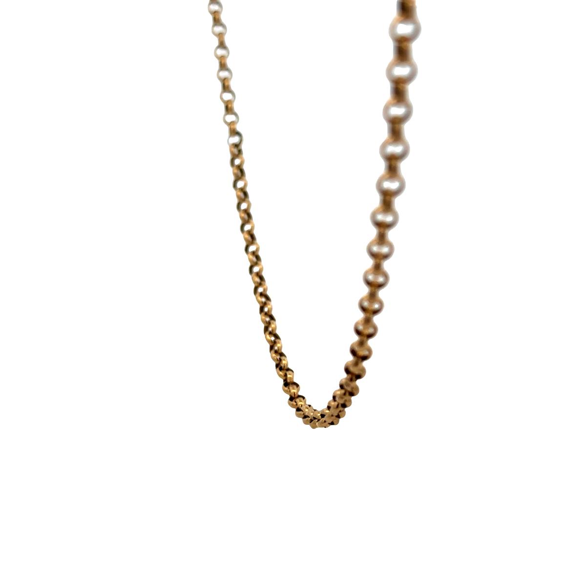 9ct yellow gold belcher chain 3.7g (sh25335l)