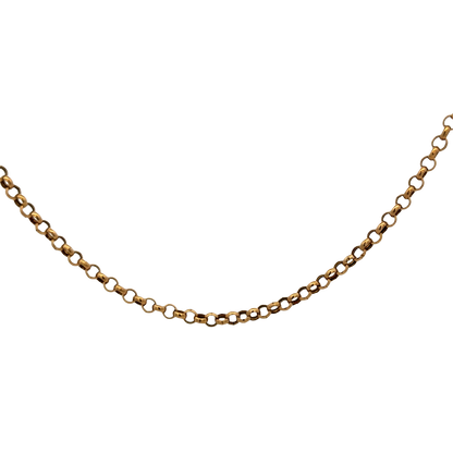 9ct yellow gold belcher chain 3.7g (sh25335l)