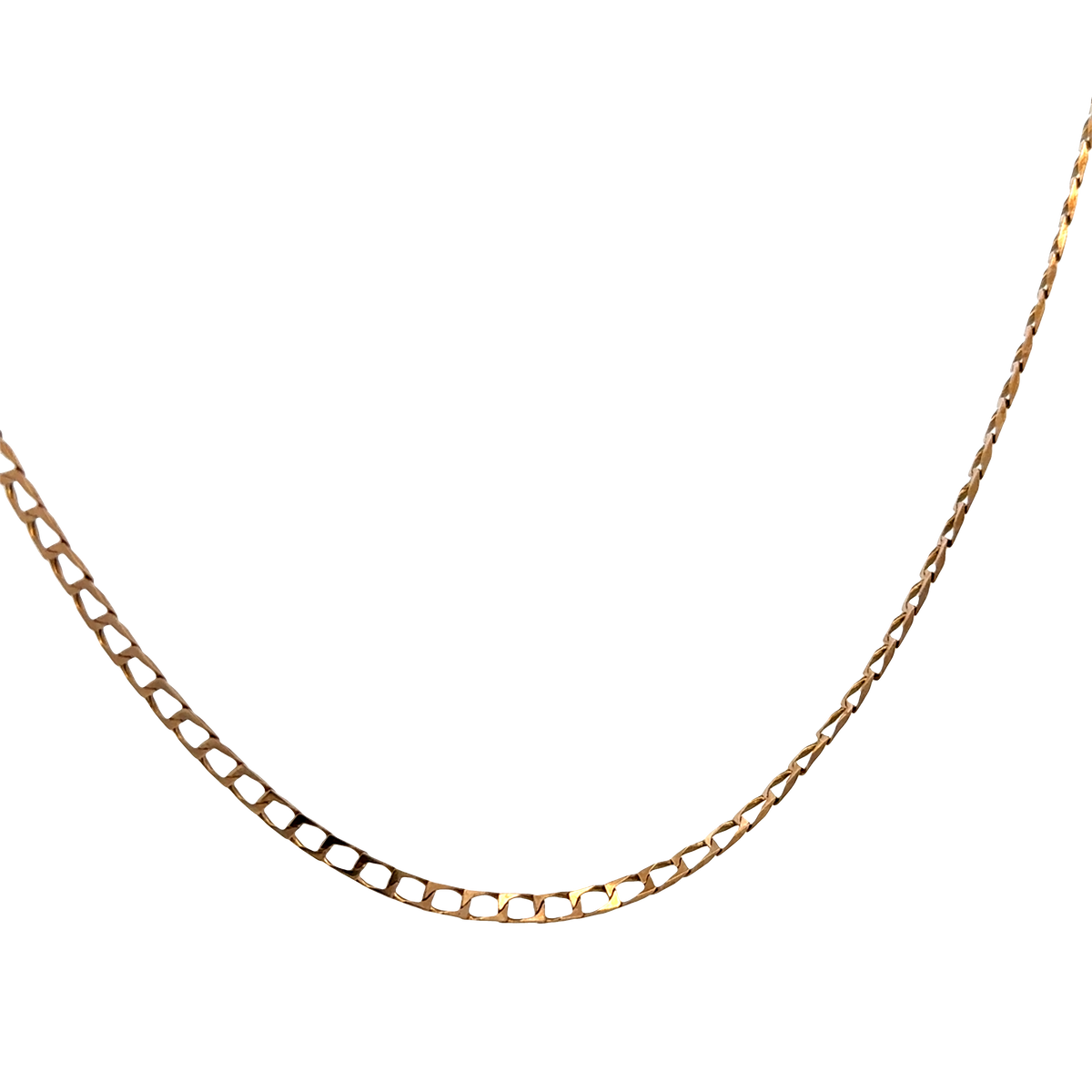 9ct yellow gold curb chain 7.5g (sh25591l)