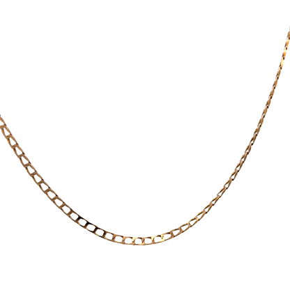 9ct yellow gold curb chain 7.5g (sh25591l)
