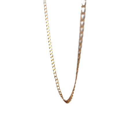 9ct yellow gold curb chain 7.5g (sh25591l)