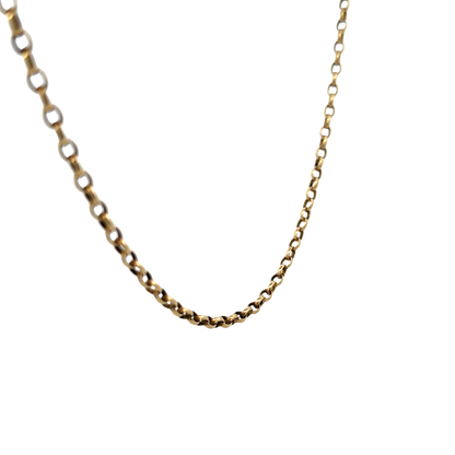 9ct yellow gold belcher chain 10.8g (sh25751l)