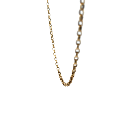 9ct yellow gold belcher chain 10.8g (sh25751l)