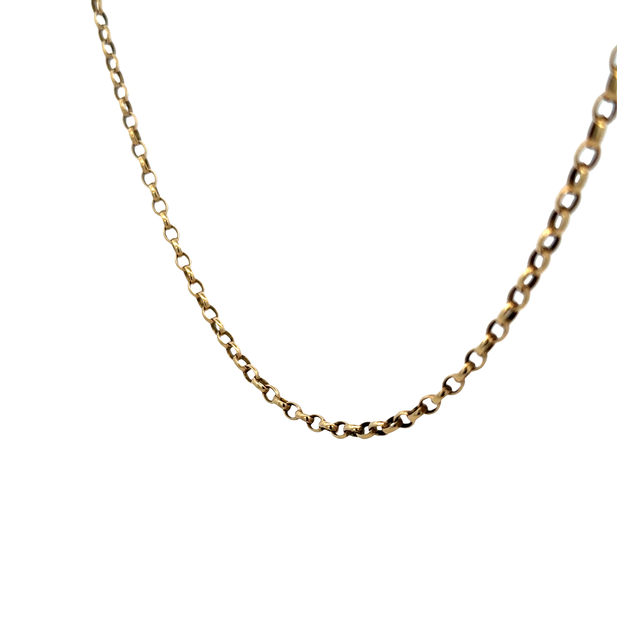 9ct yellow gold belcher chain 10.8g (sh25751l)
