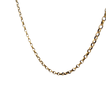 9ct yellow gold belcher chain 10.8g (sh25751l)