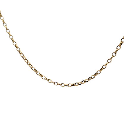 9ct yellow gold belcher chain 10.8g (sh25751l)