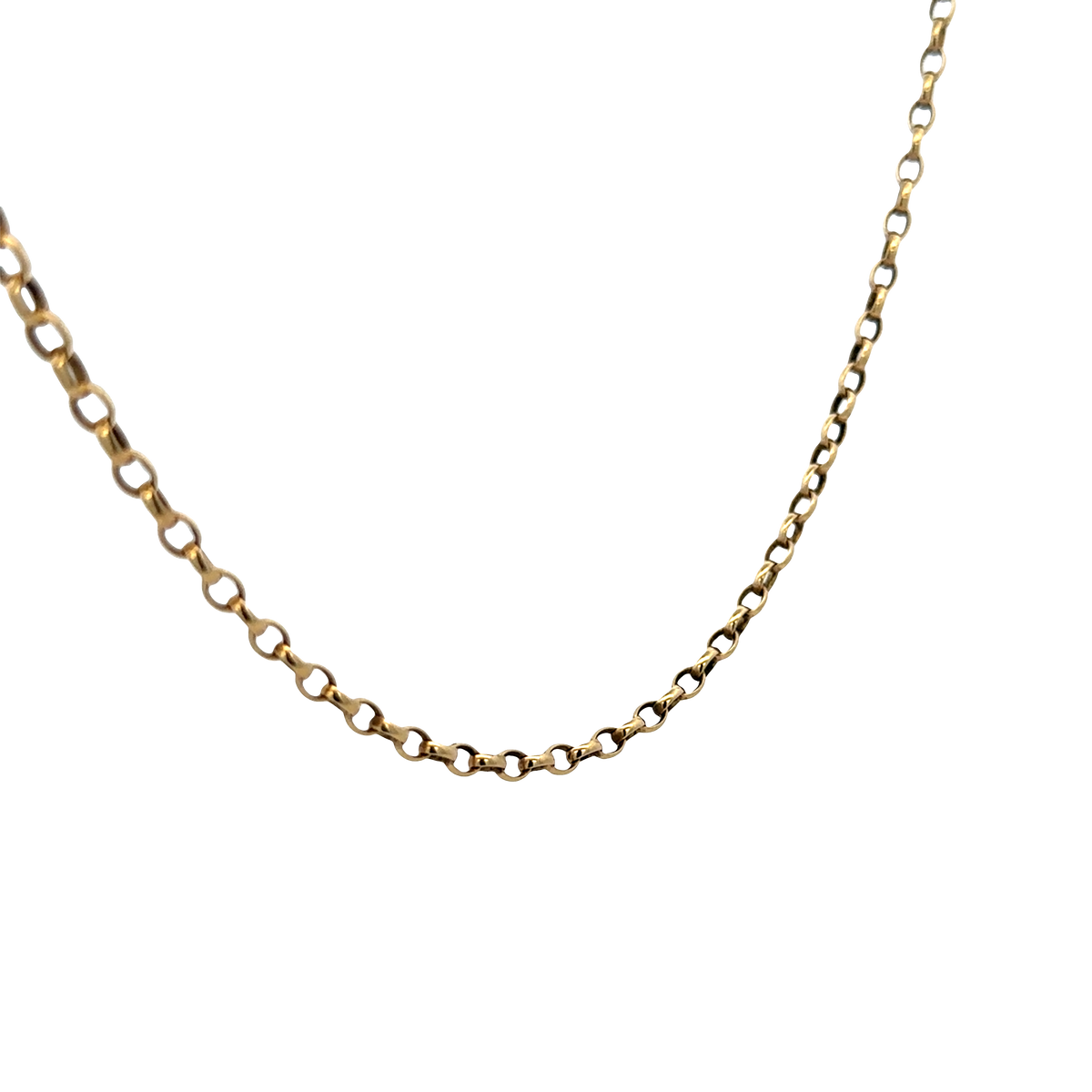 9ct yellow gold belcher chain 10.8g (sh25751l)
