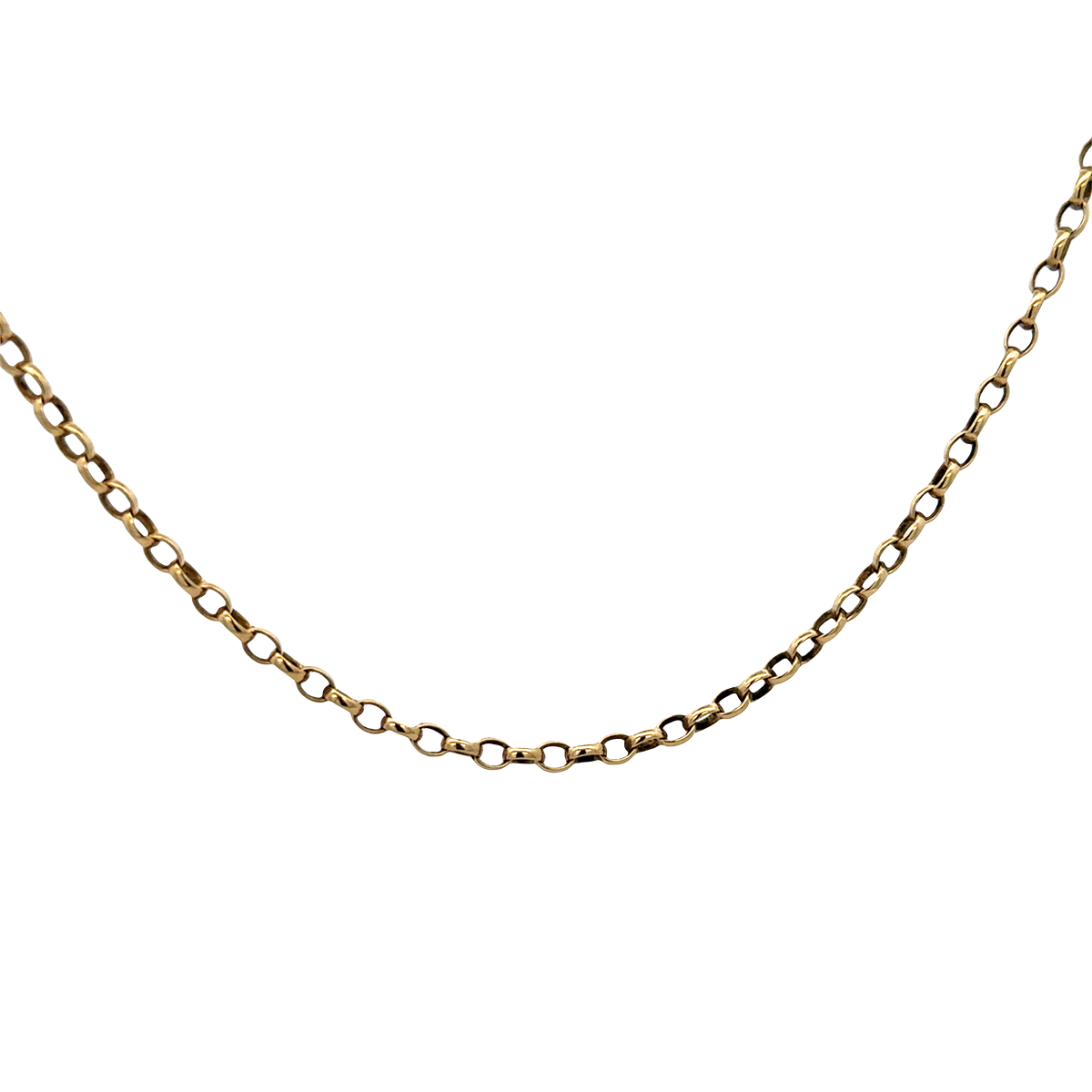 9ct yellow gold belcher chain 10.8g (sh25751l)