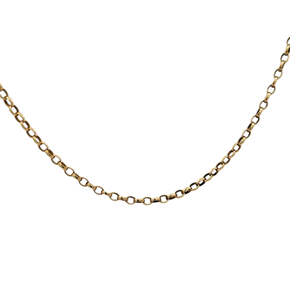 9ct yellow gold belcher chain 10.8g (sh25751l)