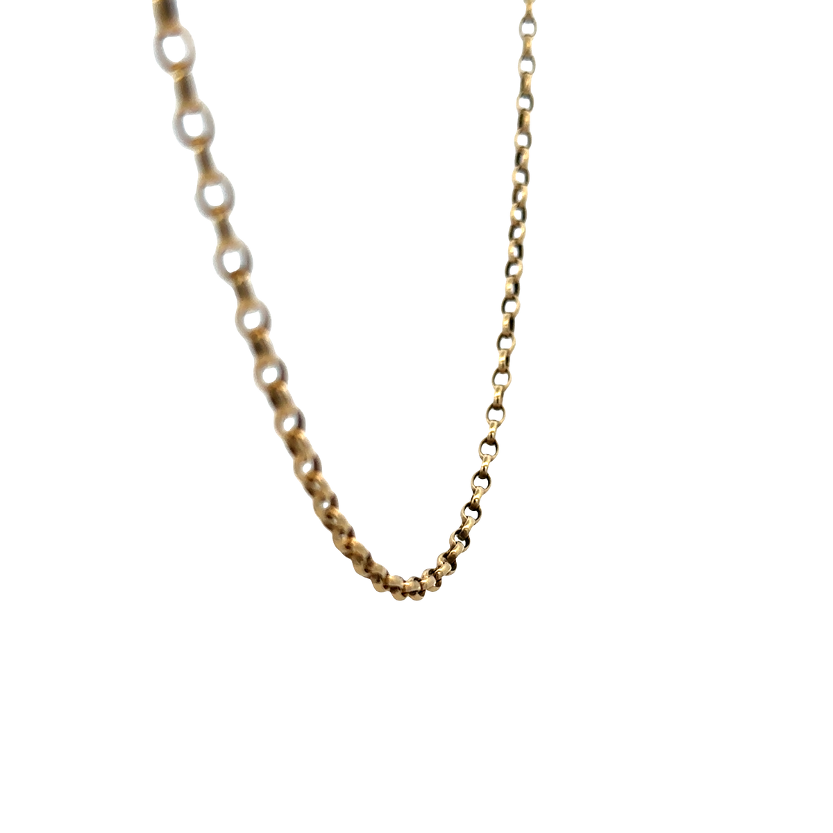 9ct yellow gold belcher chain 10.8g (sh25751l)