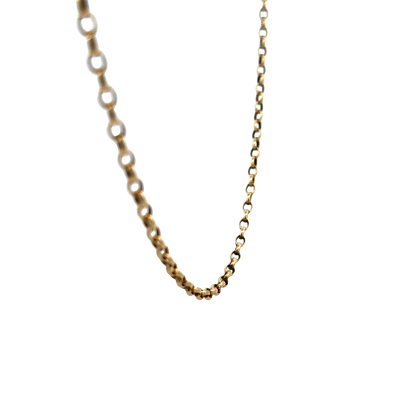 9ct yellow gold belcher chain 10.8g (sh25751l)