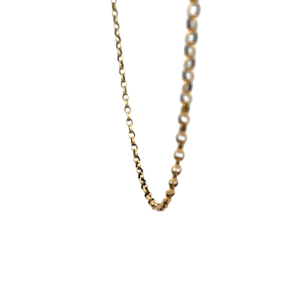 9ct yellow gold belcher chain 10.8g (sh25751l)