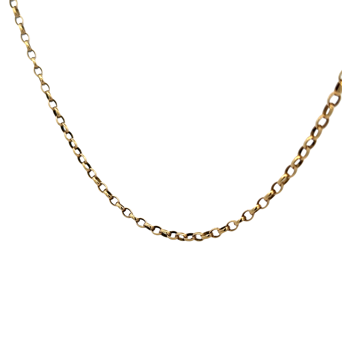 9ct yellow gold belcher chain 10.8g (sh25751l)