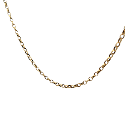 9ct yellow gold belcher chain 10.8g (sh25751l)