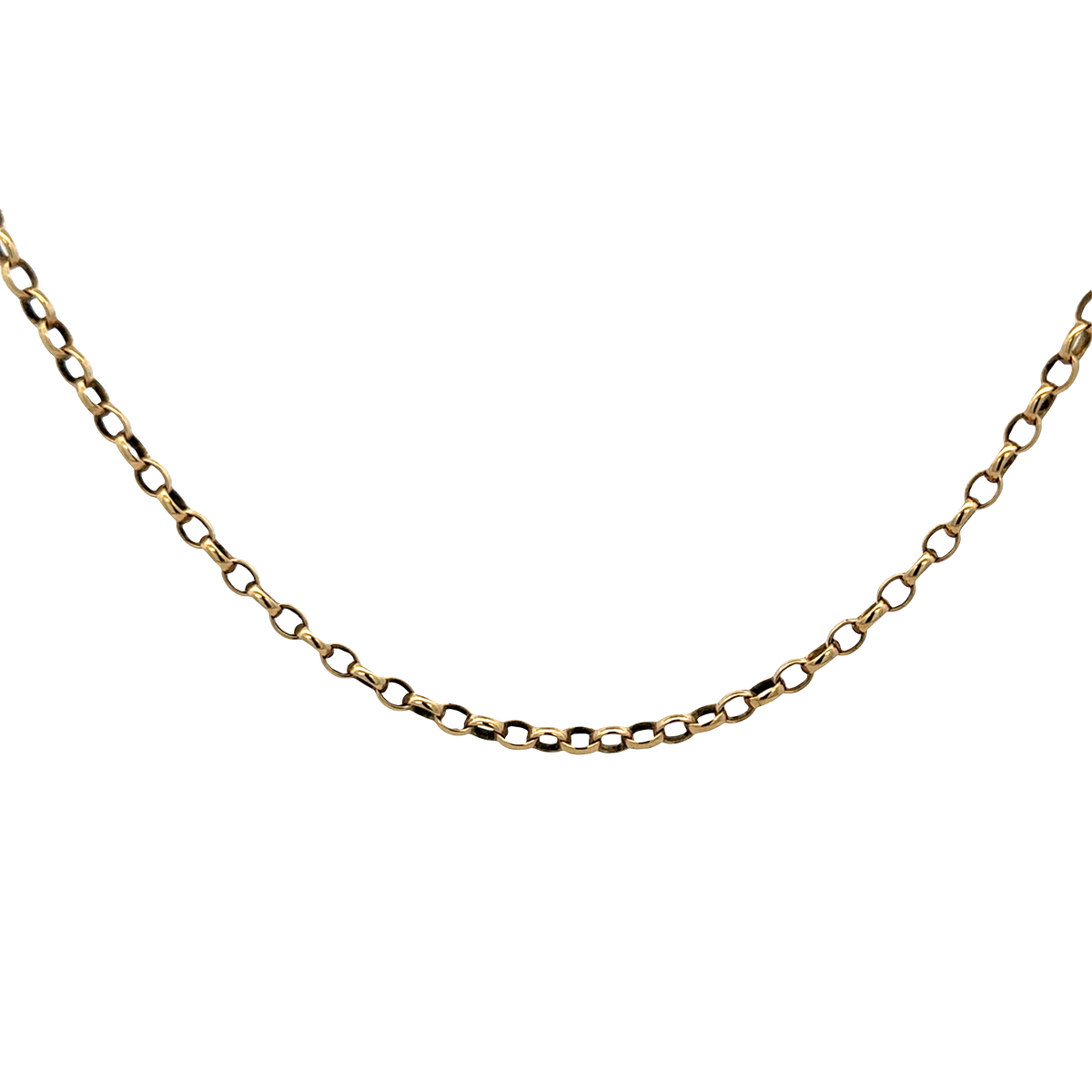 9ct yellow gold belcher chain 10.8g (sh25751l)