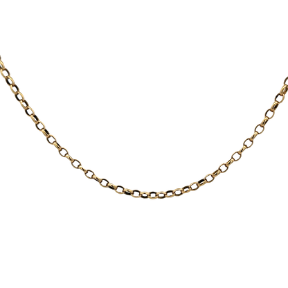 9ct yellow gold belcher chain 10.8g (sh25751l)