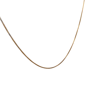 18ct yellow gold box chain 4.4g (sh26694b)