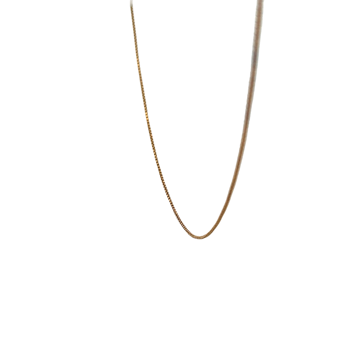 18ct yellow gold box chain 4.4g (sh26694b)