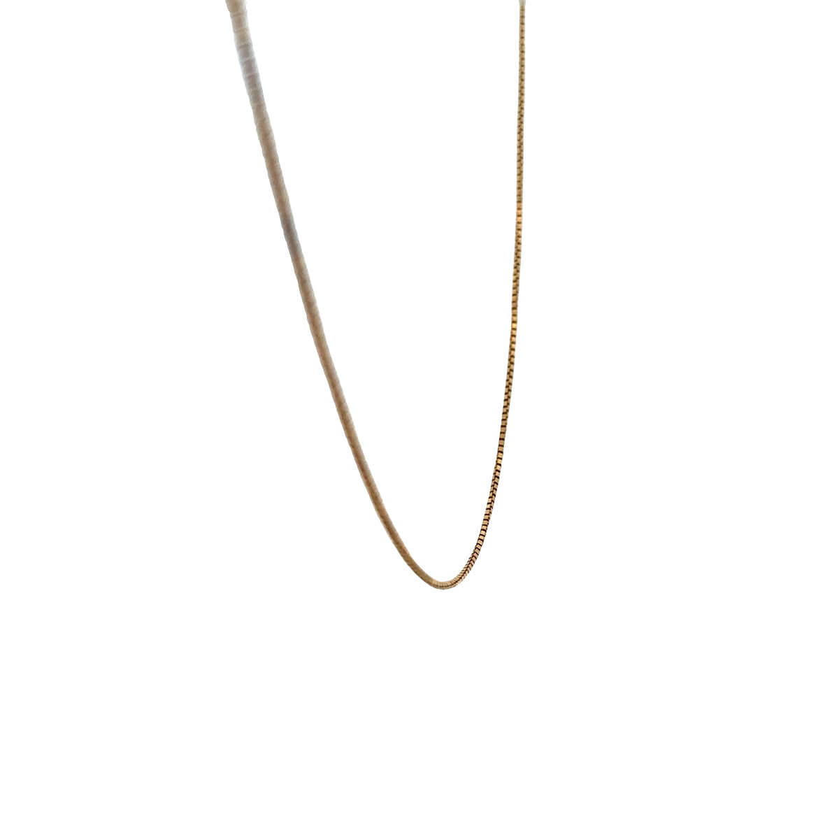 18ct yellow gold box chain 4.4g (sh26694b)