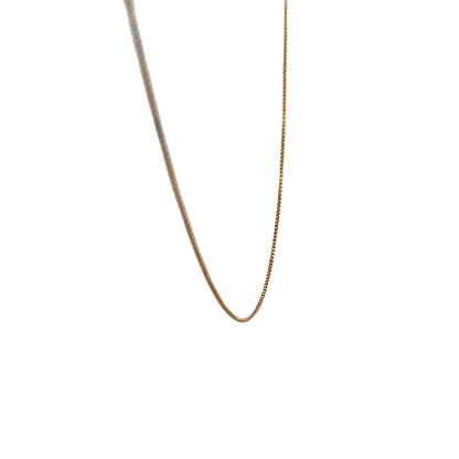 18ct yellow gold box chain 4.4g (sh26694b)