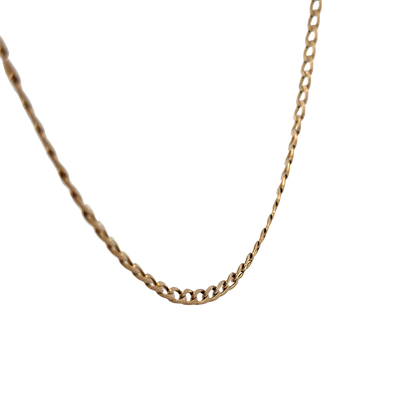 9ct yellow gold curb chain 4.3g (sh25631l)