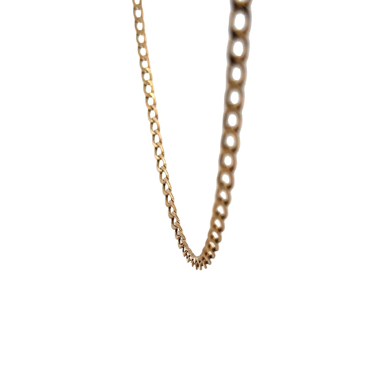 9ct yellow gold curb chain 4.3g (sh25631l)
