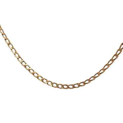 9ct yellow gold curb chain 4.3g (sh25631l)