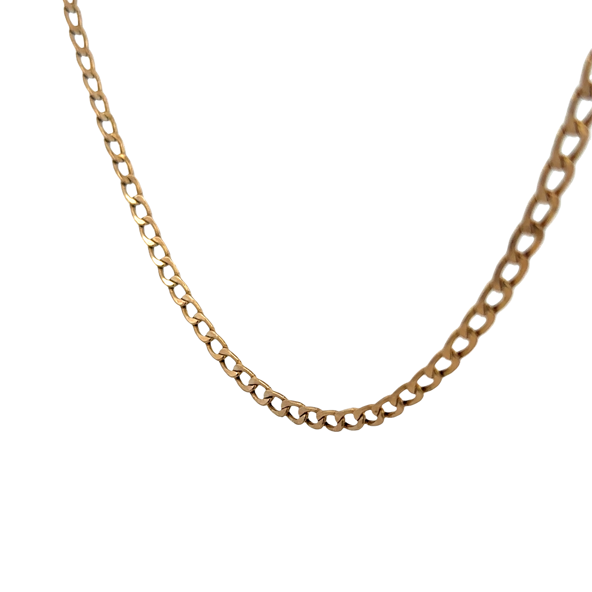 9ct yellow gold curb chain 4.3g (sh25631l)