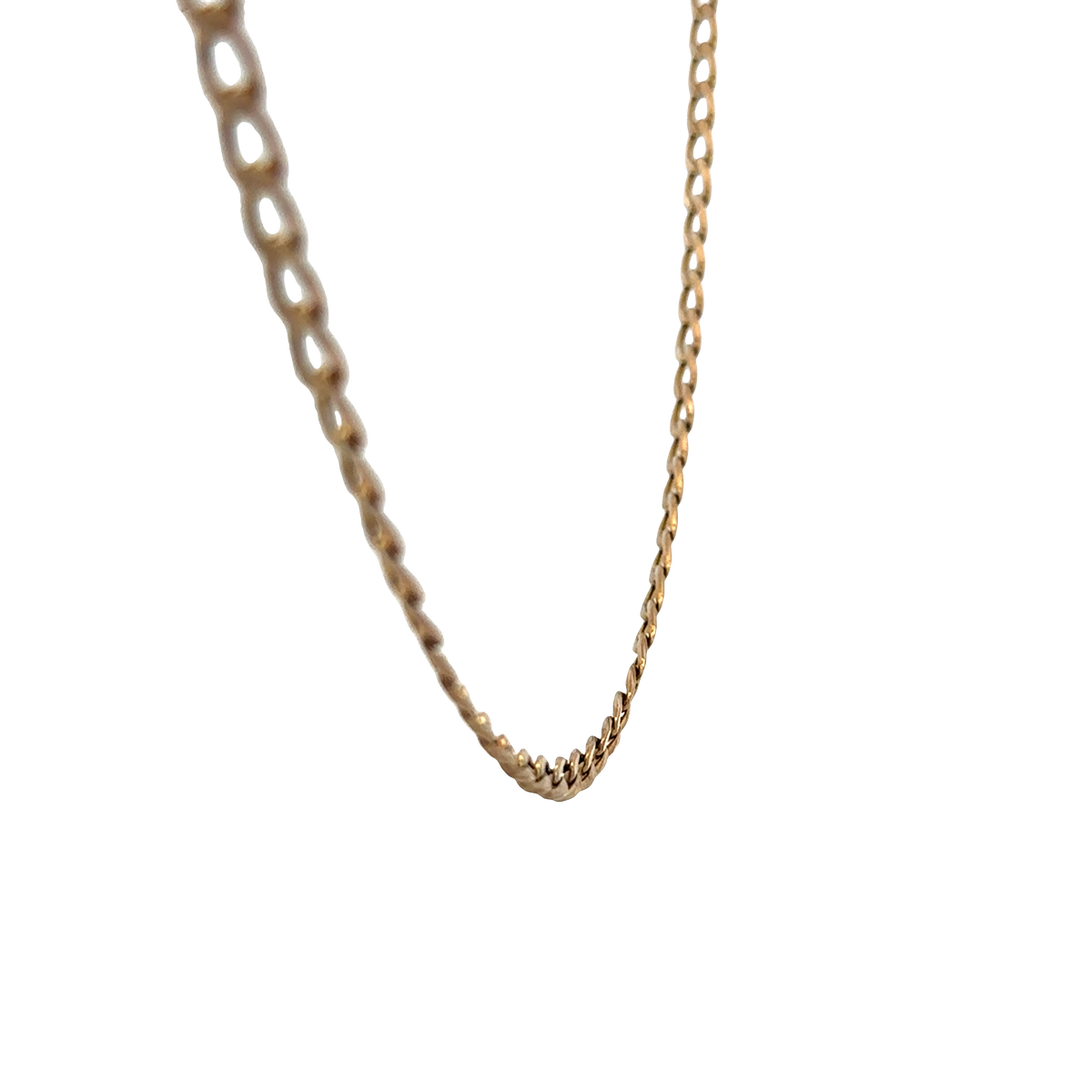 9ct yellow gold curb chain 4.3g (sh25631l)