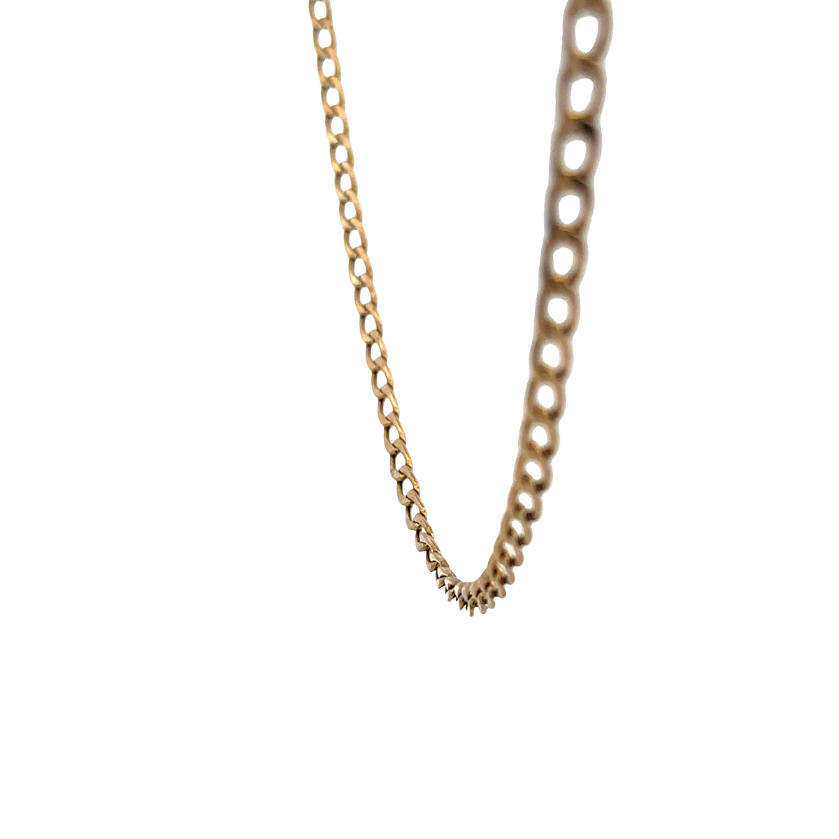 9ct yellow gold curb chain 4.3g (sh25631l)