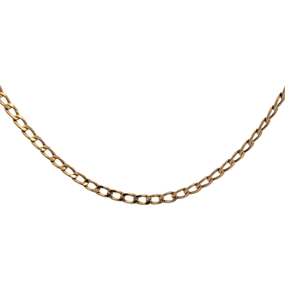 9ct yellow gold curb chain 4.3g (sh25631l)