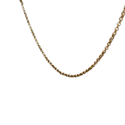 9ct yellow gold belcher chain 8.6g (sh26996b)