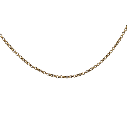 9ct yellow gold belcher chain 8.6g (sh26996b)
