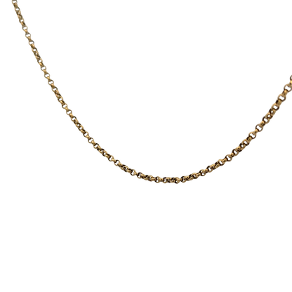 9ct yellow gold belcher chain 8.6g (sh26996b)
