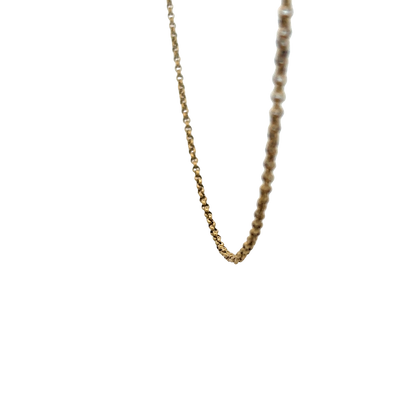 9ct yellow gold belcher chain 8.6g (sh26996b)
