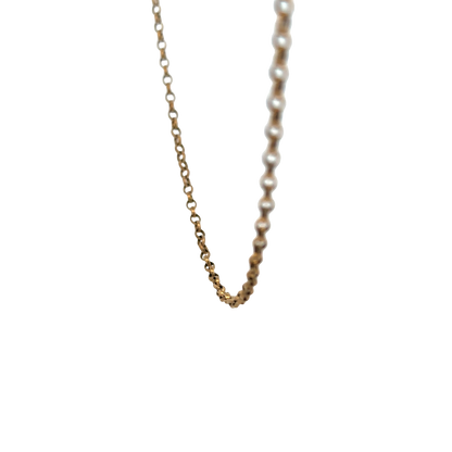 9ct yellow gold belcher chain 5.2g (sh26877b)