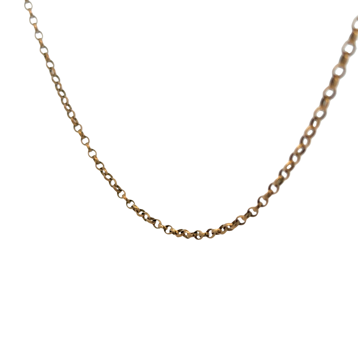 9ct yellow gold belcher chain 5.2g (sh26877b)