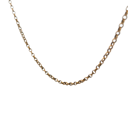9ct yellow gold belcher chain 5.2g (sh26877b)