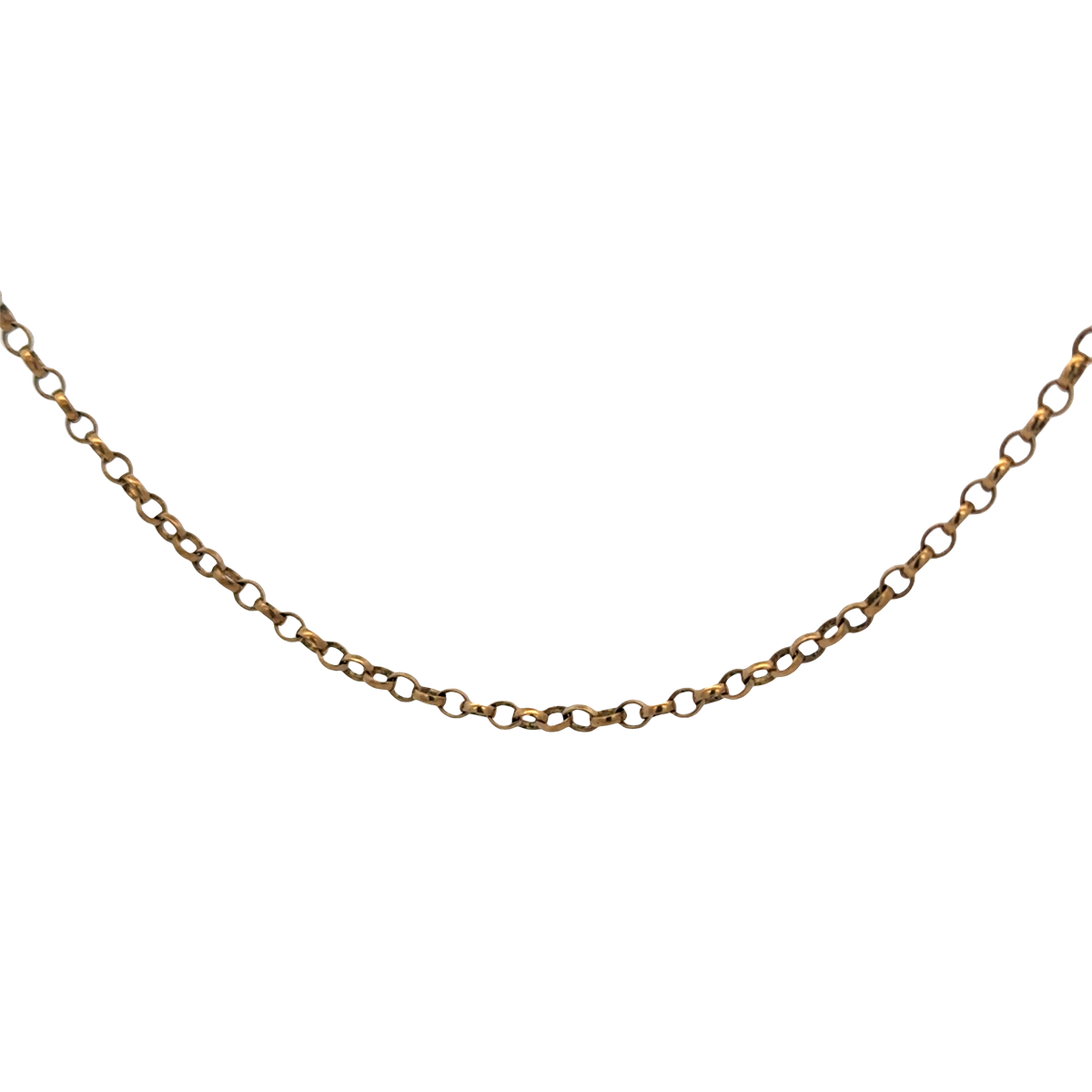 9ct yellow gold belcher chain 5.2g (sh26877b)