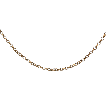 9ct yellow gold belcher chain 5.2g (sh26877b)