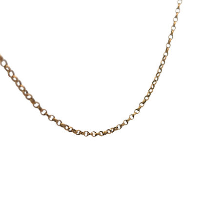 9ct yellow gold belcher chain 5.2g (sh26877b)